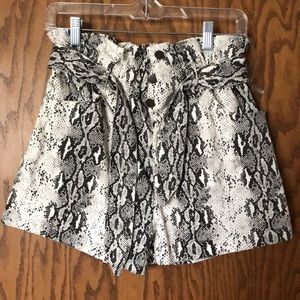 Snake Skin Shorts